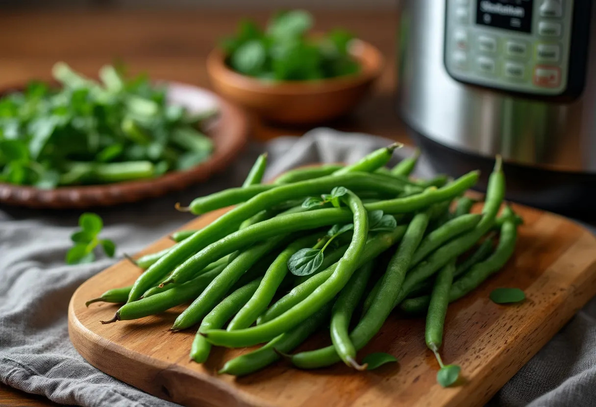 haricots verts  cocotte-minute