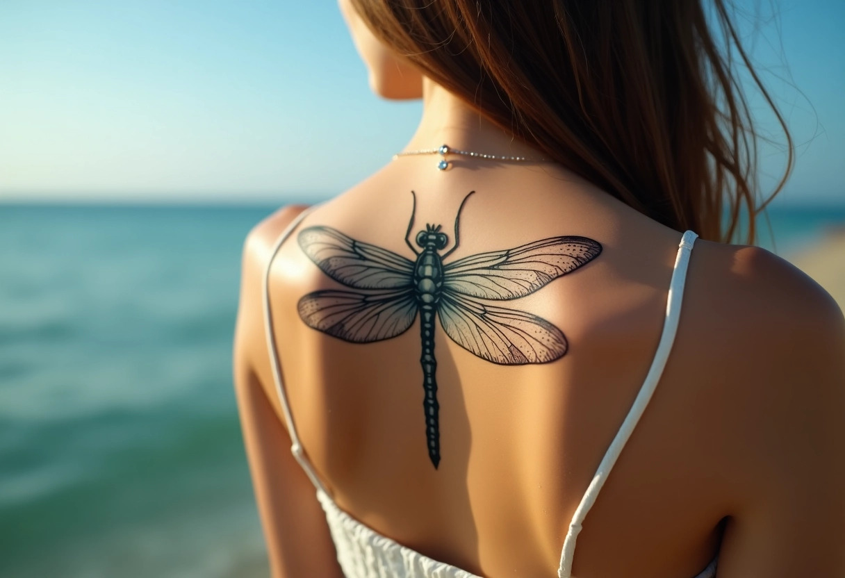 tatouage libellule