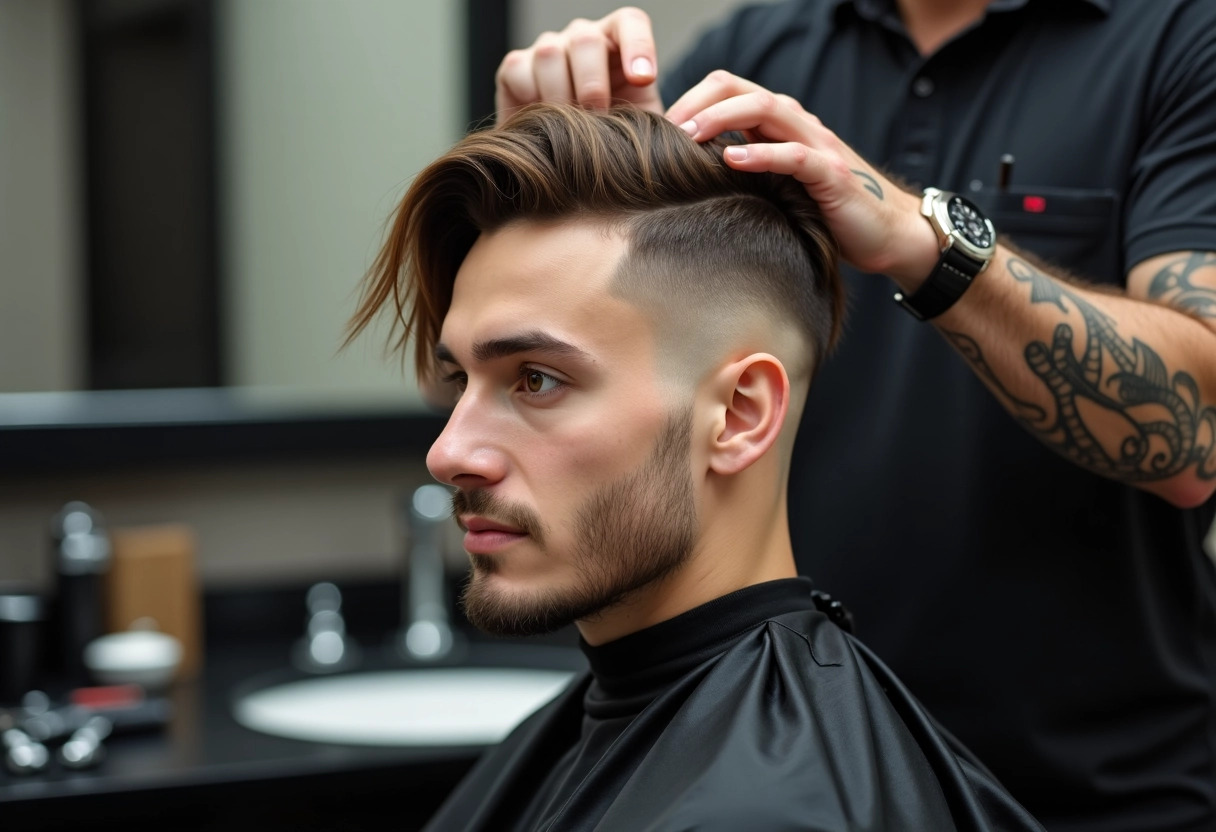 homme cheveux longs